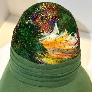 Lecie | Accessories | 96s Posh Green Vintage Hat W Pheasant  display picture 2